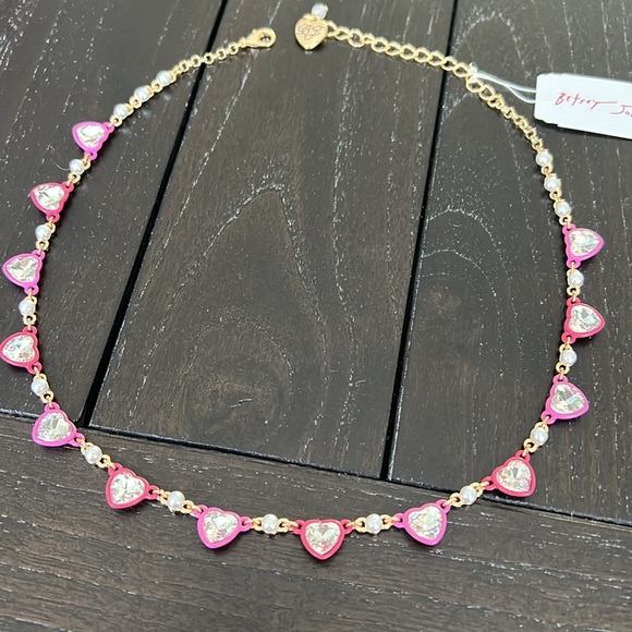 Betsey Johnson Jewelry - Betsey Johnson Heart Charm Necklace